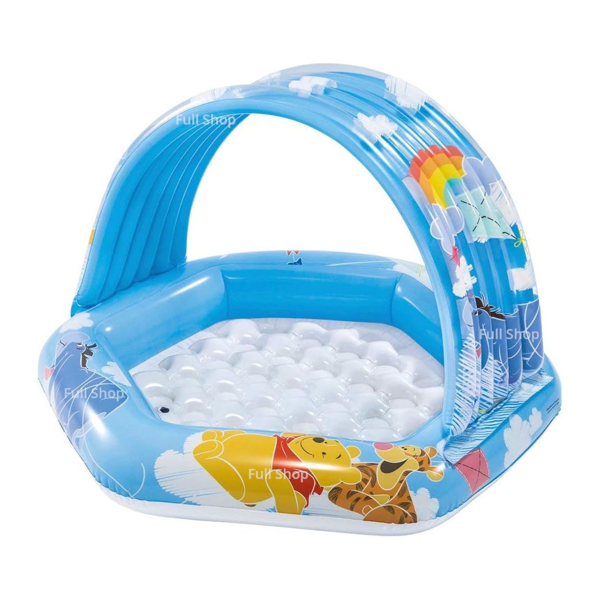 INTEX - Piscina inflable para bebe con techo modelo oso Winnie the pooh