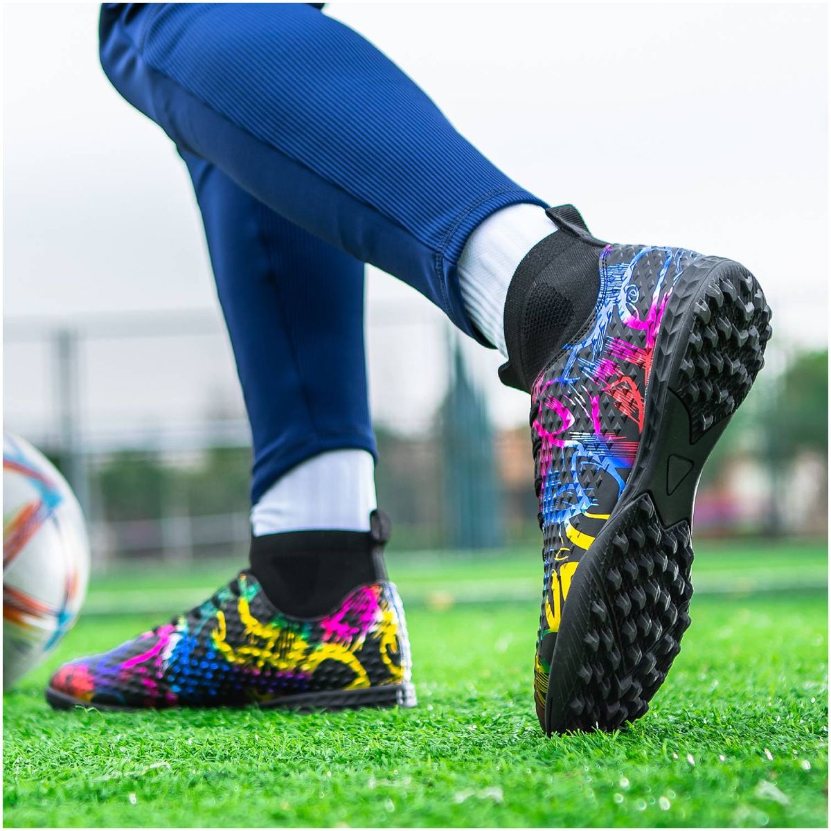 CURMOON - Zapatillas Fútbol Escolar Unisex  Curmoon - Regalo