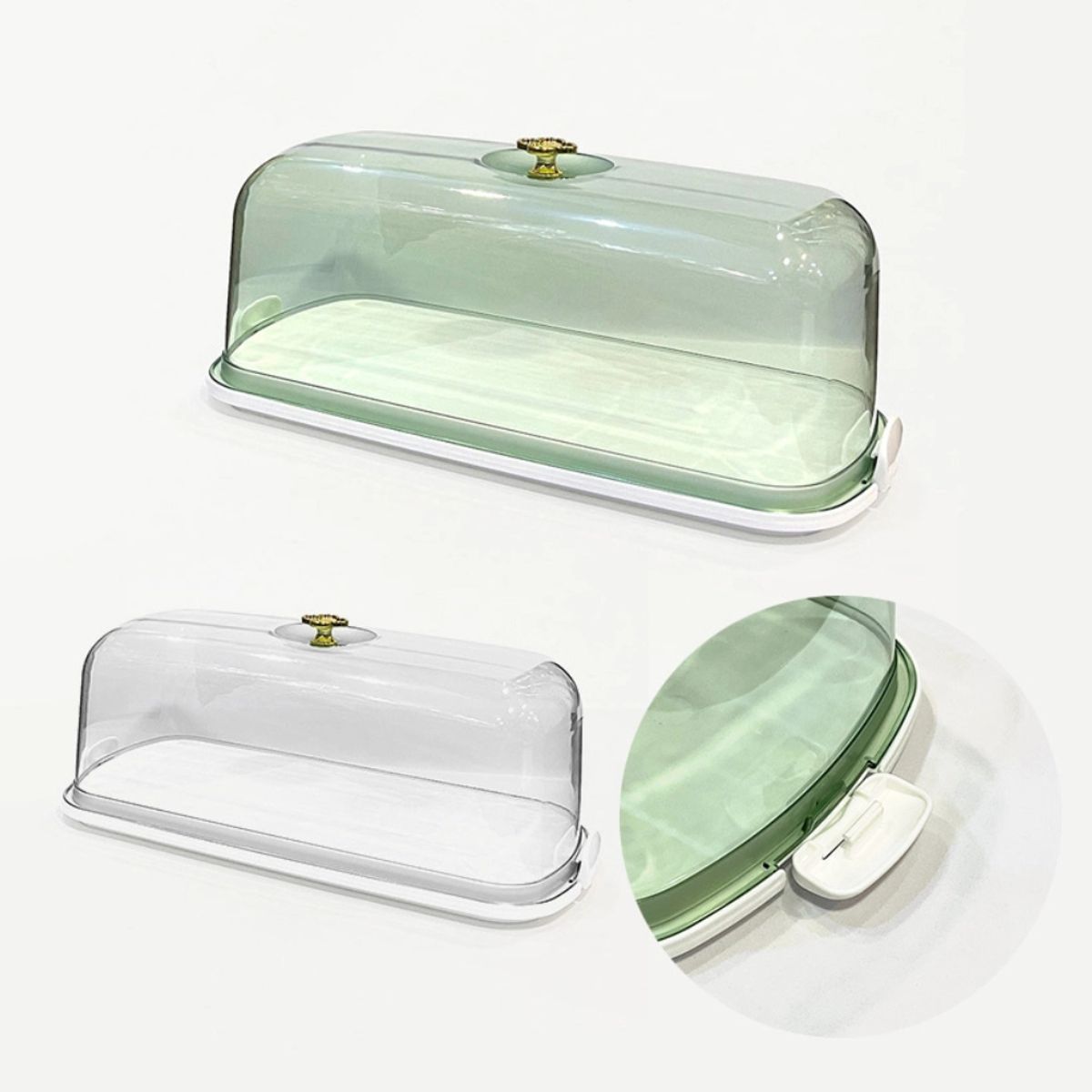 INSPIRA - Panera de Plástico Rectangular con Tapa Sellada