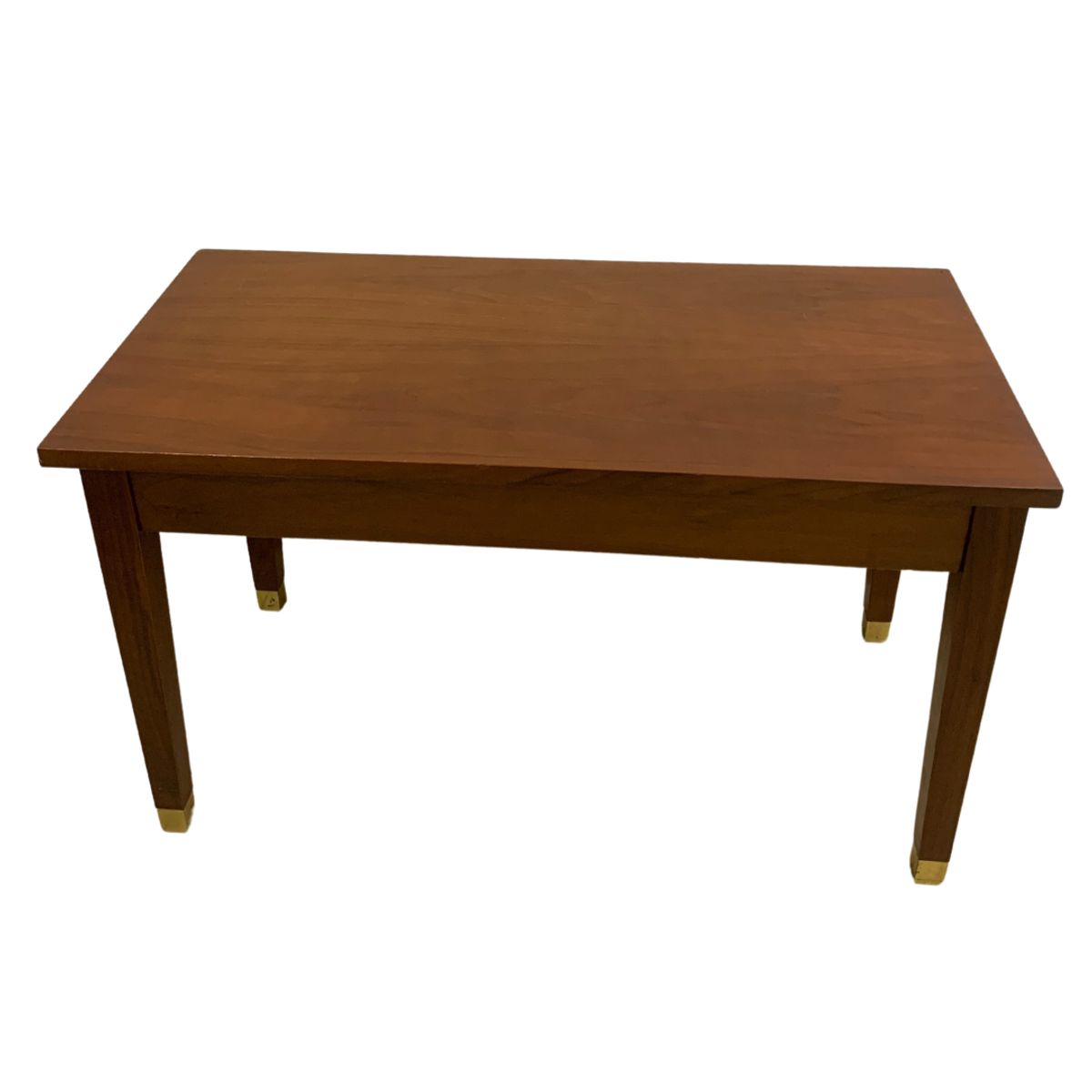 GENERICO - BANQUETA DE BASE DE MADERA COLOR CAOBA CON CAJON