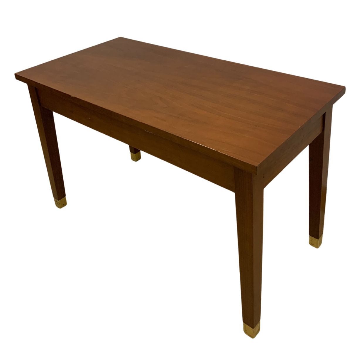 GENERICO - BANQUETA DE BASE DE MADERA COLOR CAOBA CON CAJON