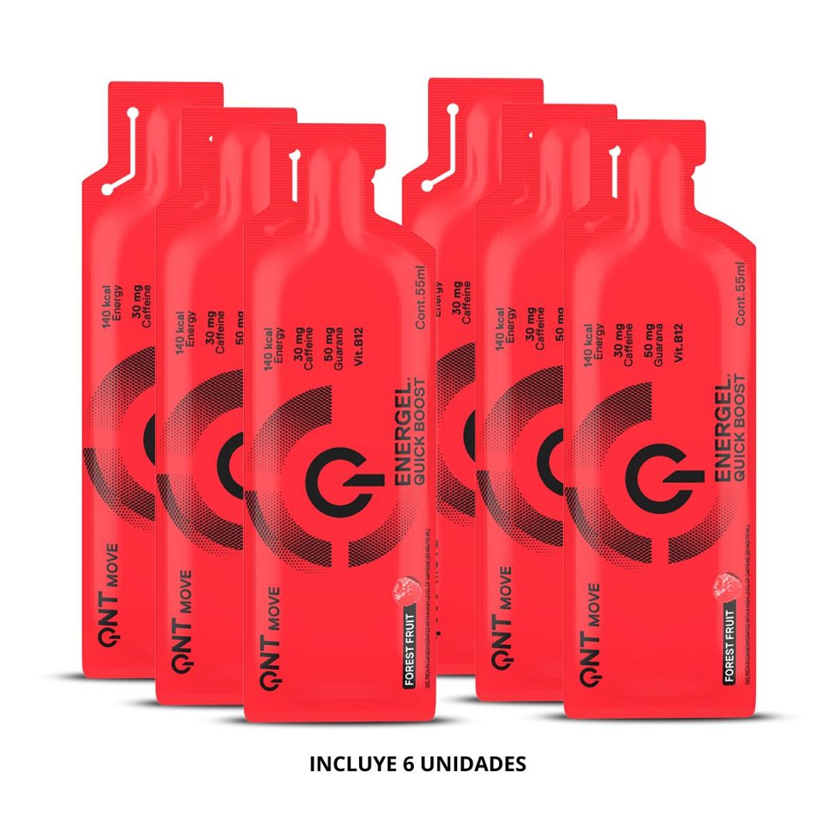 QNT - Pack x 6 Geles Energeticos Surtidos 330gr QNT