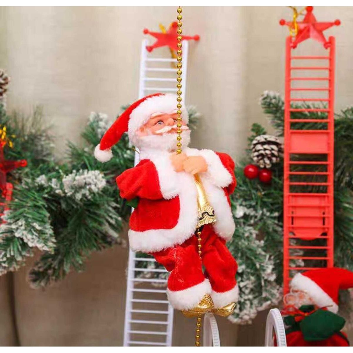 GENERICO - Papa Noel Escala Decorativo Navideño