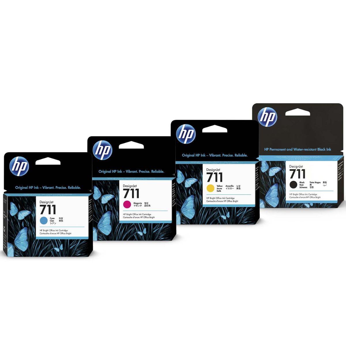 HP - Kit Tinta HP 711 29ml Cyan Magenta Amarillo Negro