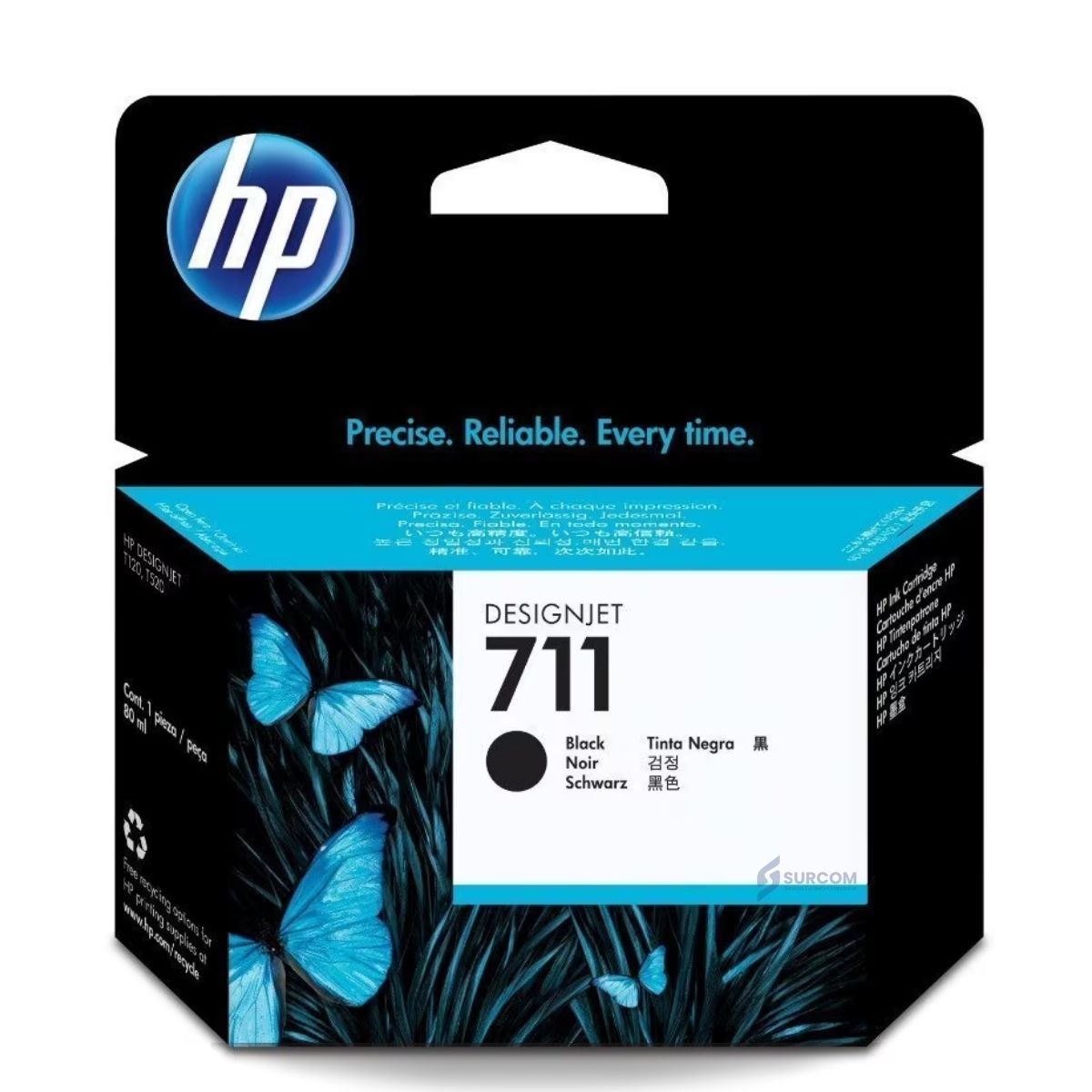 HP - Cartucho HP 711 Negro CZ129A original