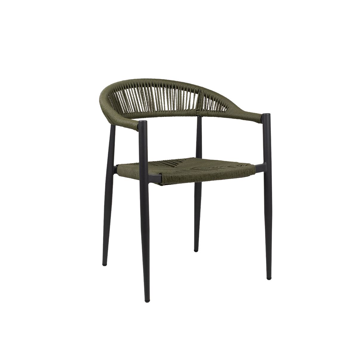 NIHM - Silla de Terraza Bali de Rattan Verde