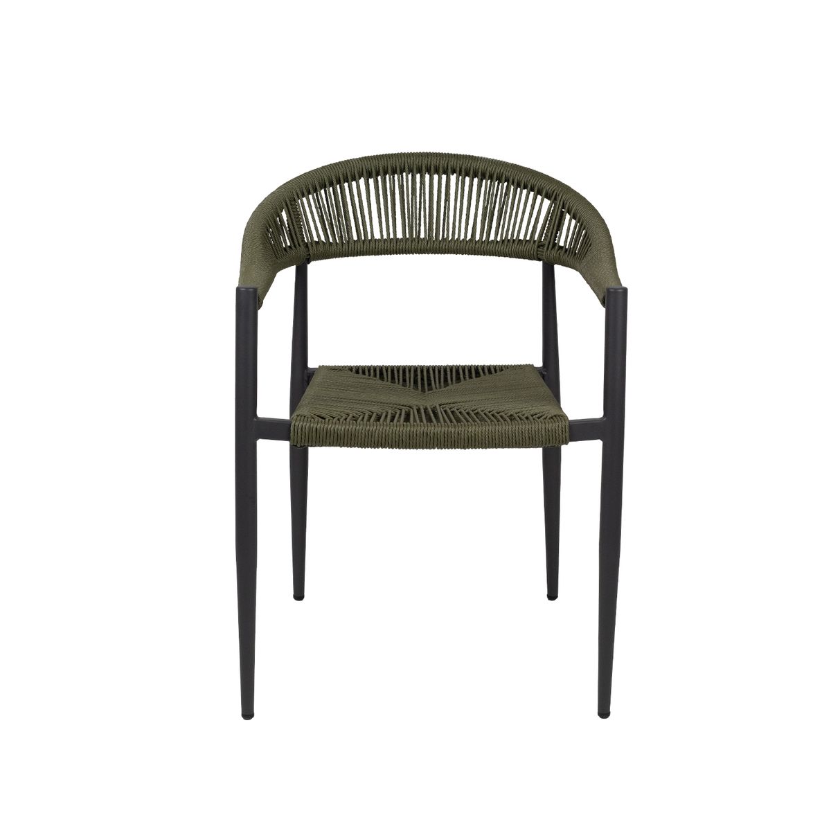 NIHM - Silla de Terraza Bali de Rattan Verde