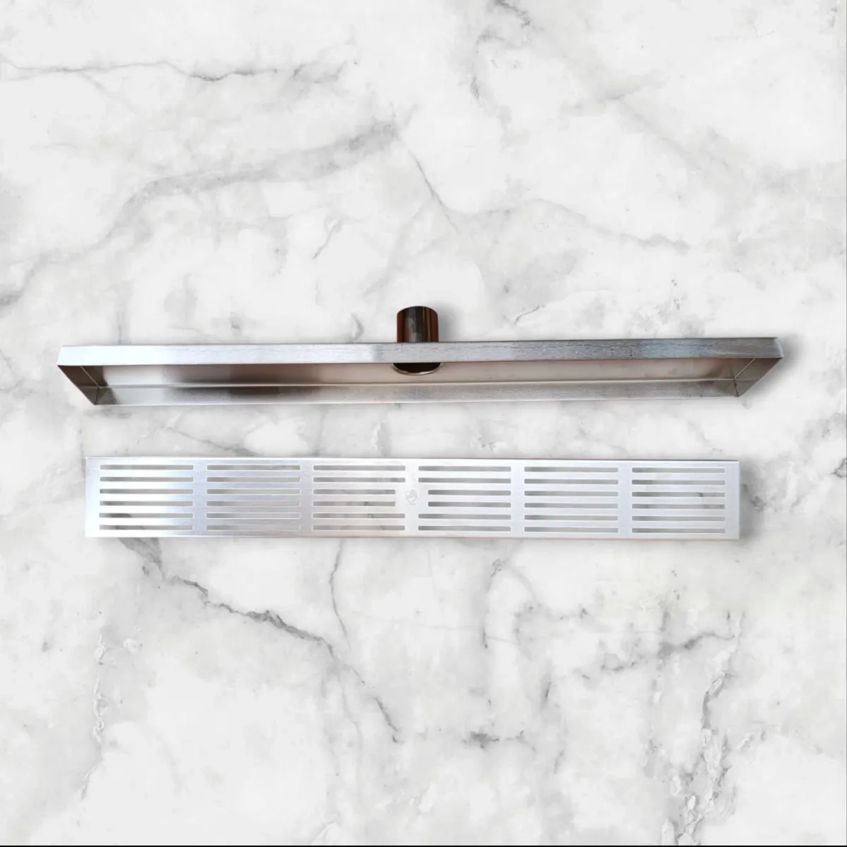 GENERICO - Desagüe Sumidero Rejilla Lineal 8x60cm Acero Inoxidable SUS 304