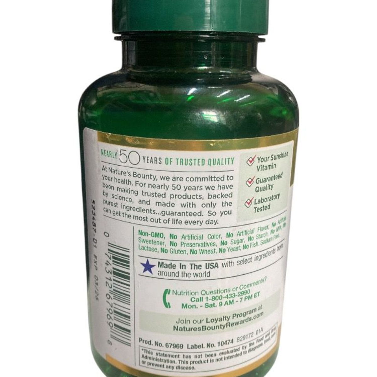 GENERICO - d3 125 mcg nature´s bounty