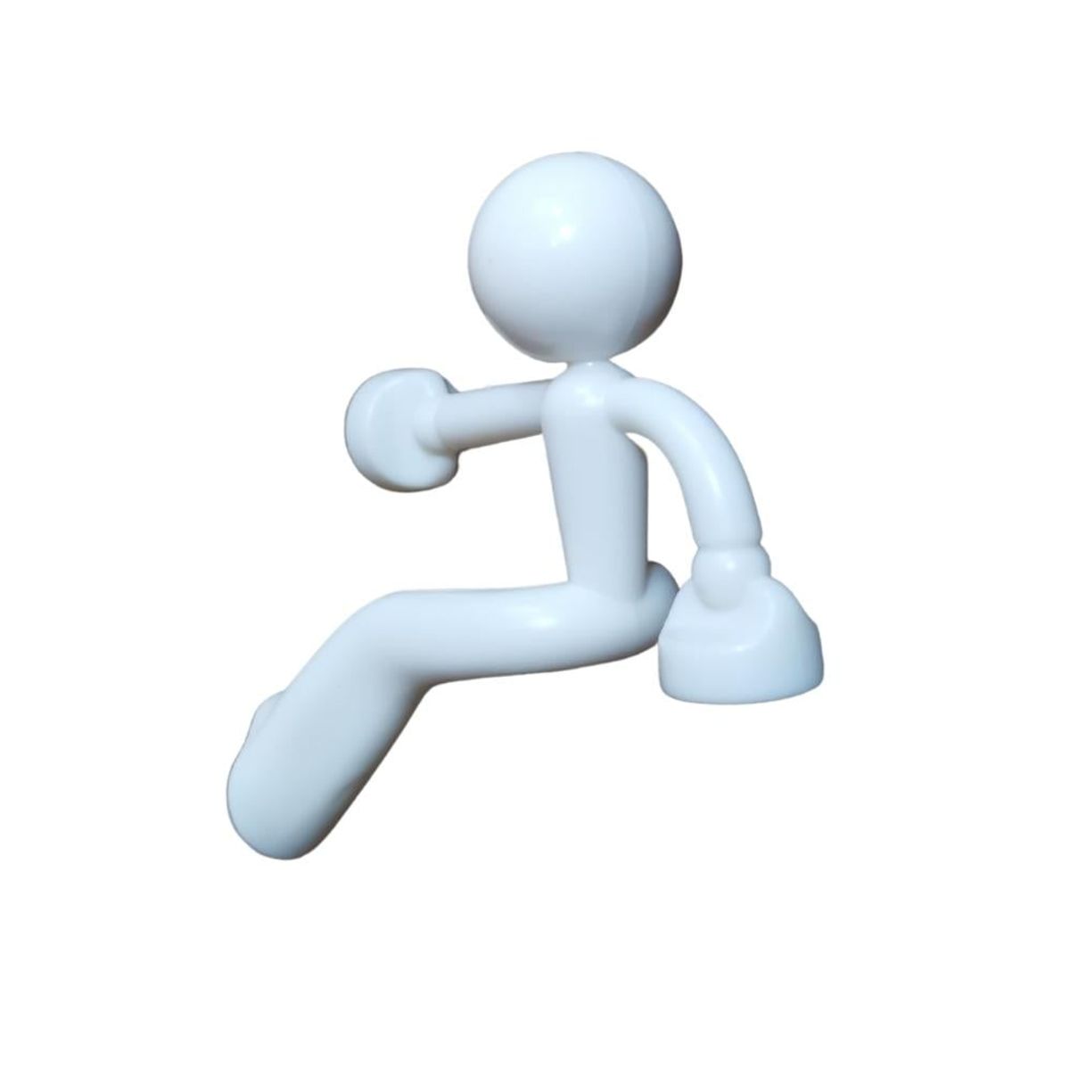 SHEEPBUSTER - Porta llave magnetico hombre colgando blanco