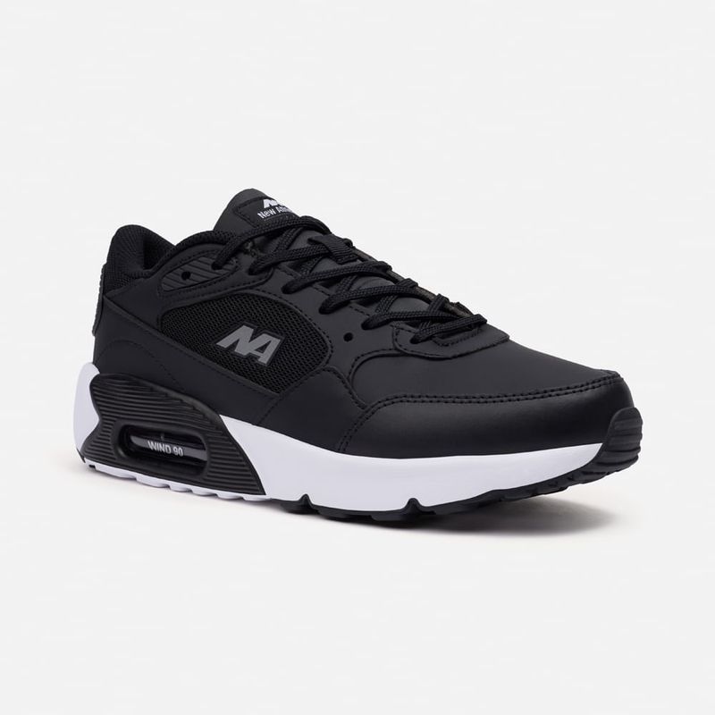 NEW ATHLETIC - Zapatillas New Athletic Lifestyle Windn153 Negro Con Blanco Hombre