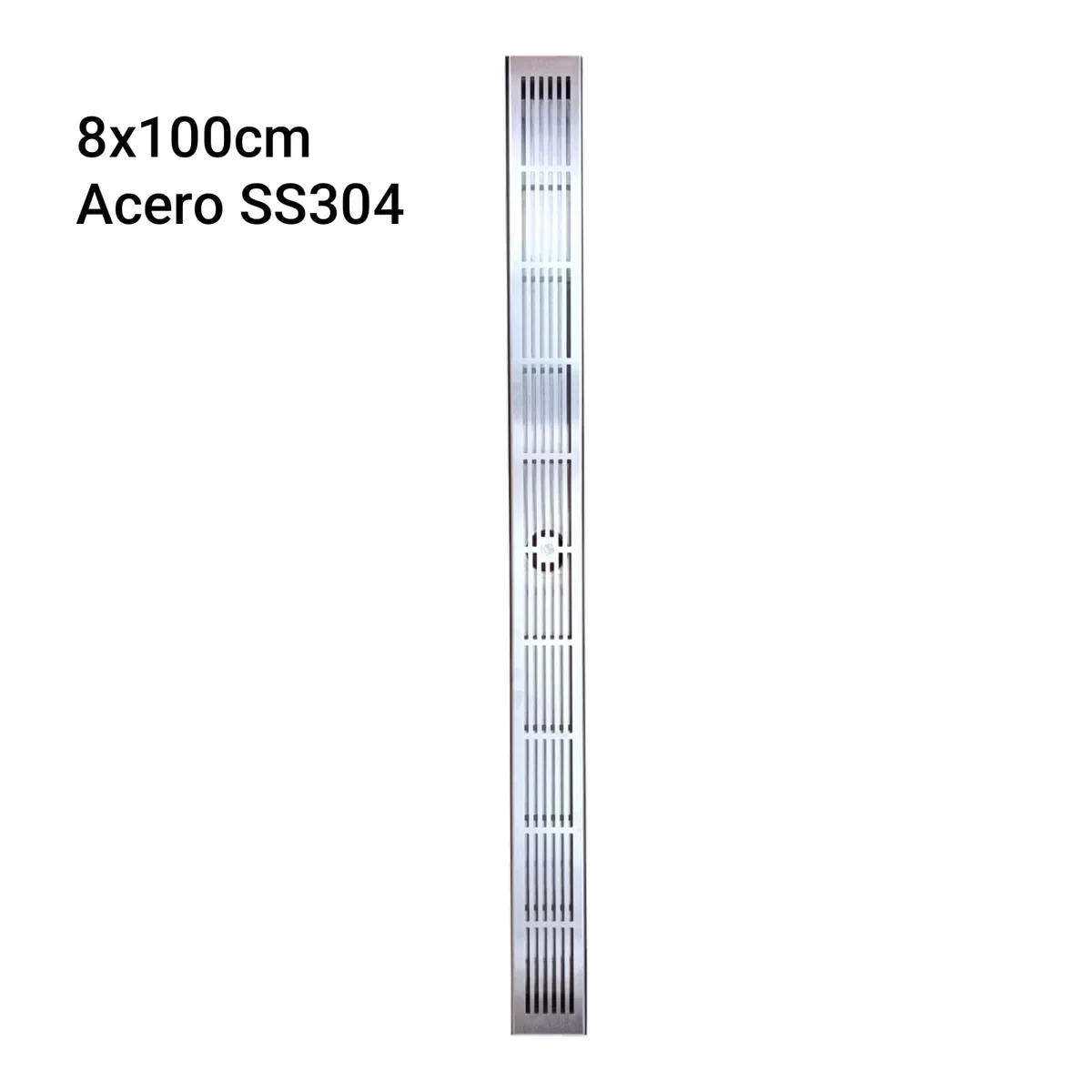 GENERICO - Desagüe Sumidero Rejilla Lineal 8x100cm Acero Inoxidable SUS 304