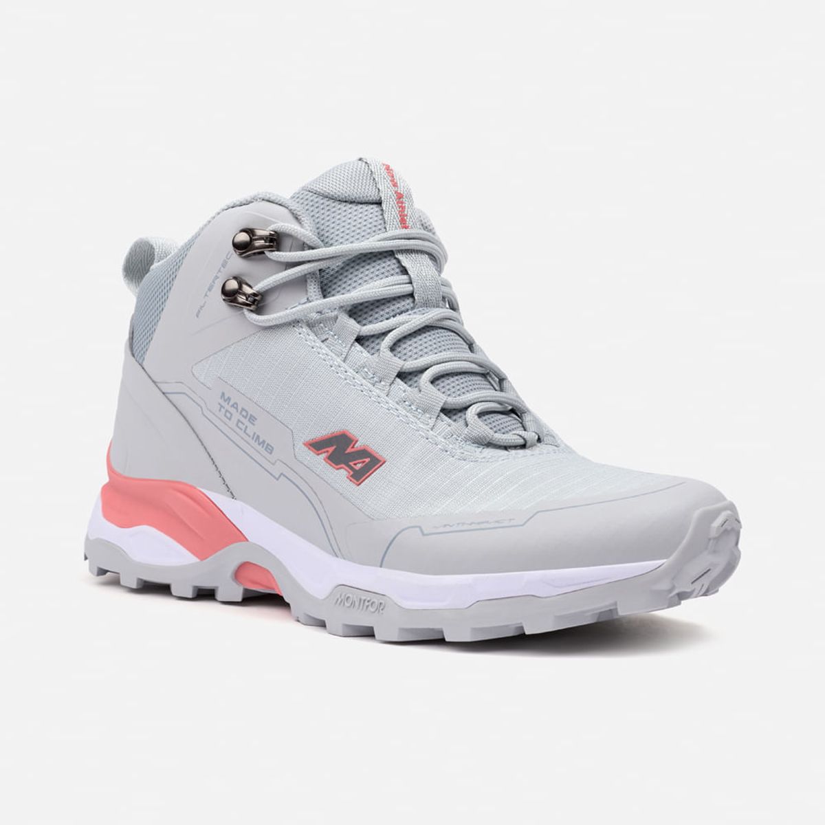 NEW ATHLETIC - Zapatillas New Athletic Outdoor Montfor35 Gris Con Coral Mujer