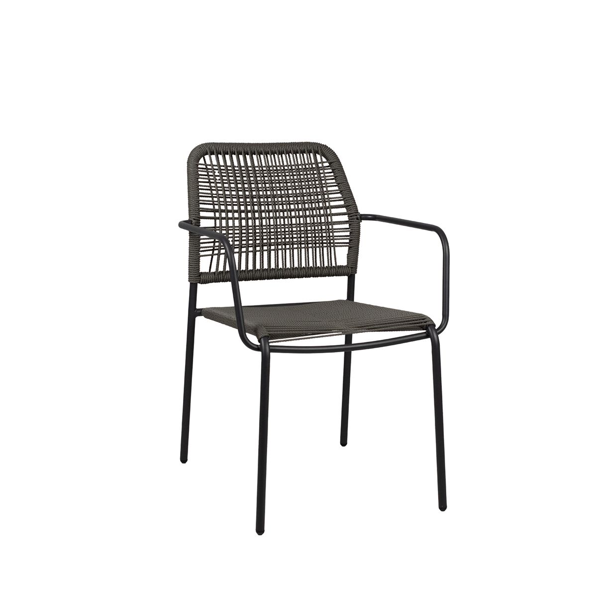 NIHM - Silla de Terraza Tai de Rattan Gris
