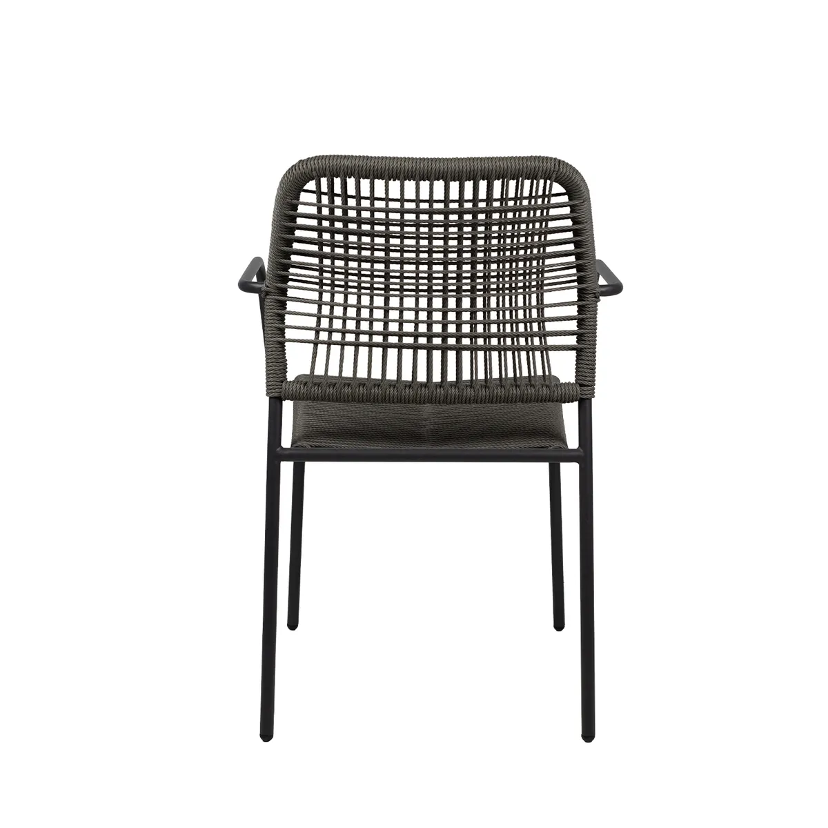 NIHM - Silla de Terraza Tai de Rattan Gris