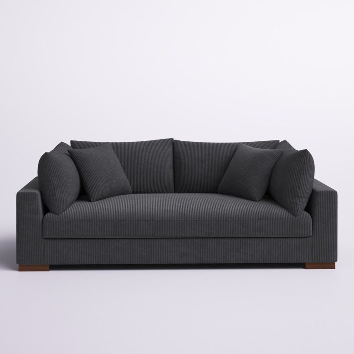ARTSOFA - Sofá Capri Chenille Gris oscuro