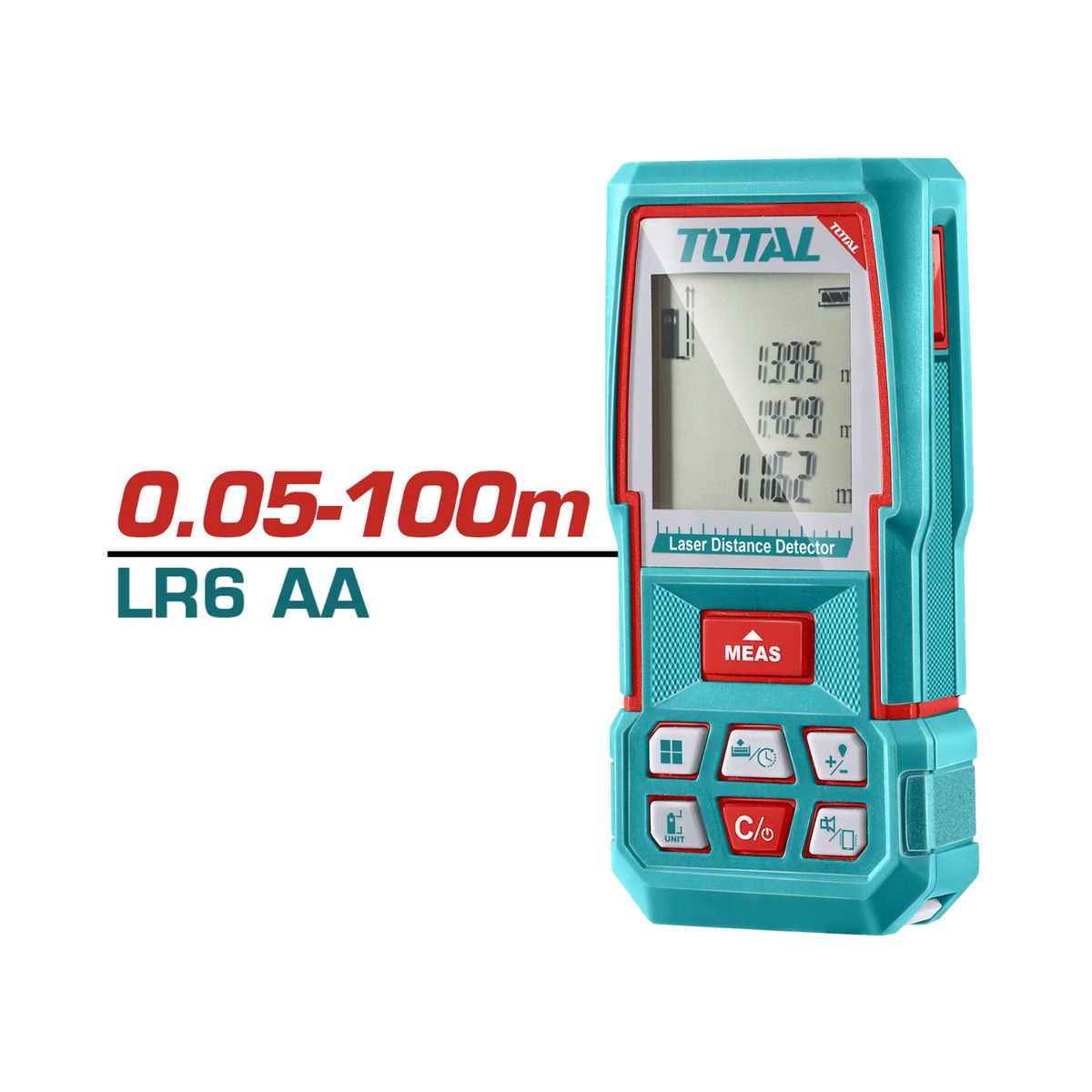 TOTAL TOOLS - Medidor de distancla laser 100 metros Total