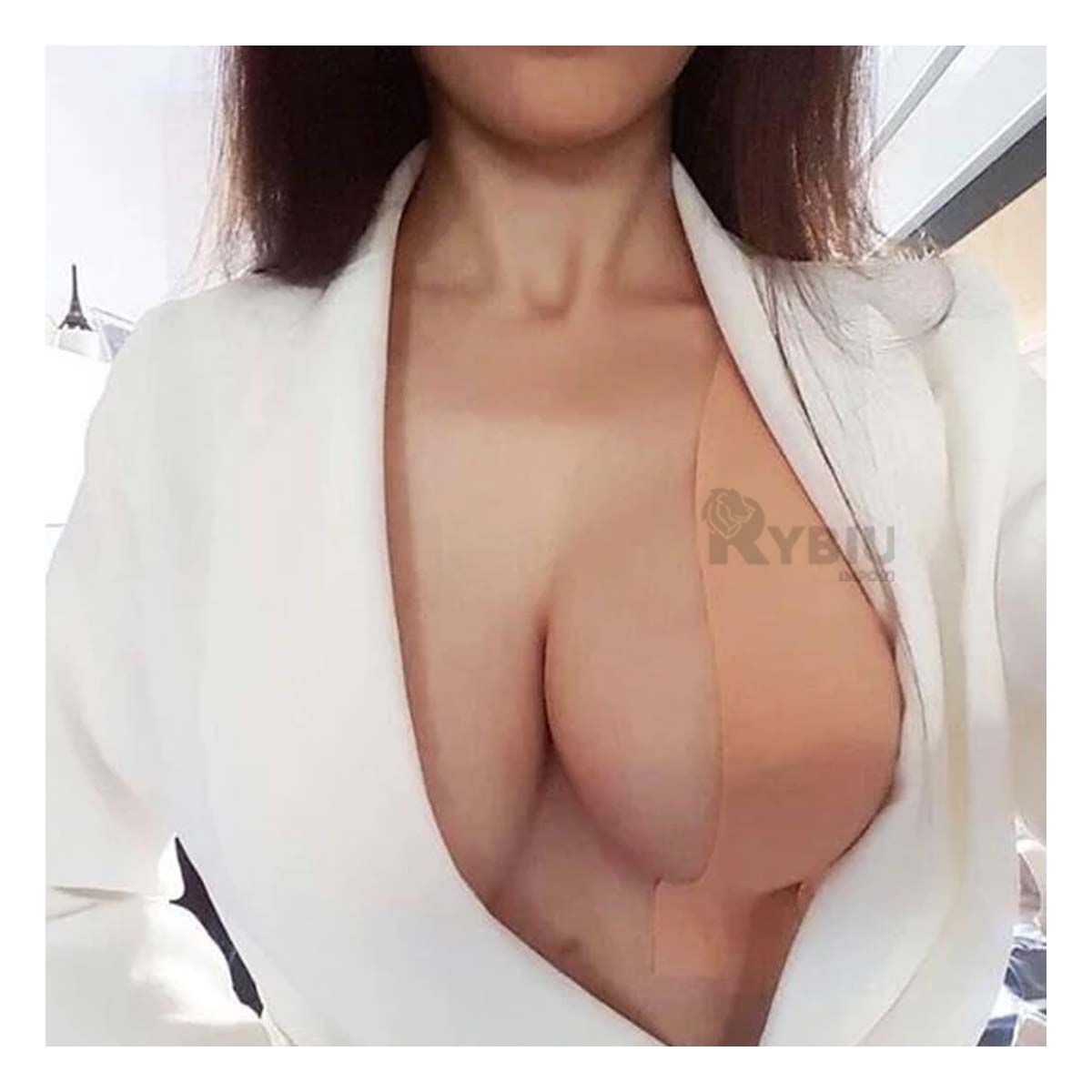 RYBIU IMPORT - Boob de Escote Transpirable en Tono Nude Y+Gift MiniAgenda