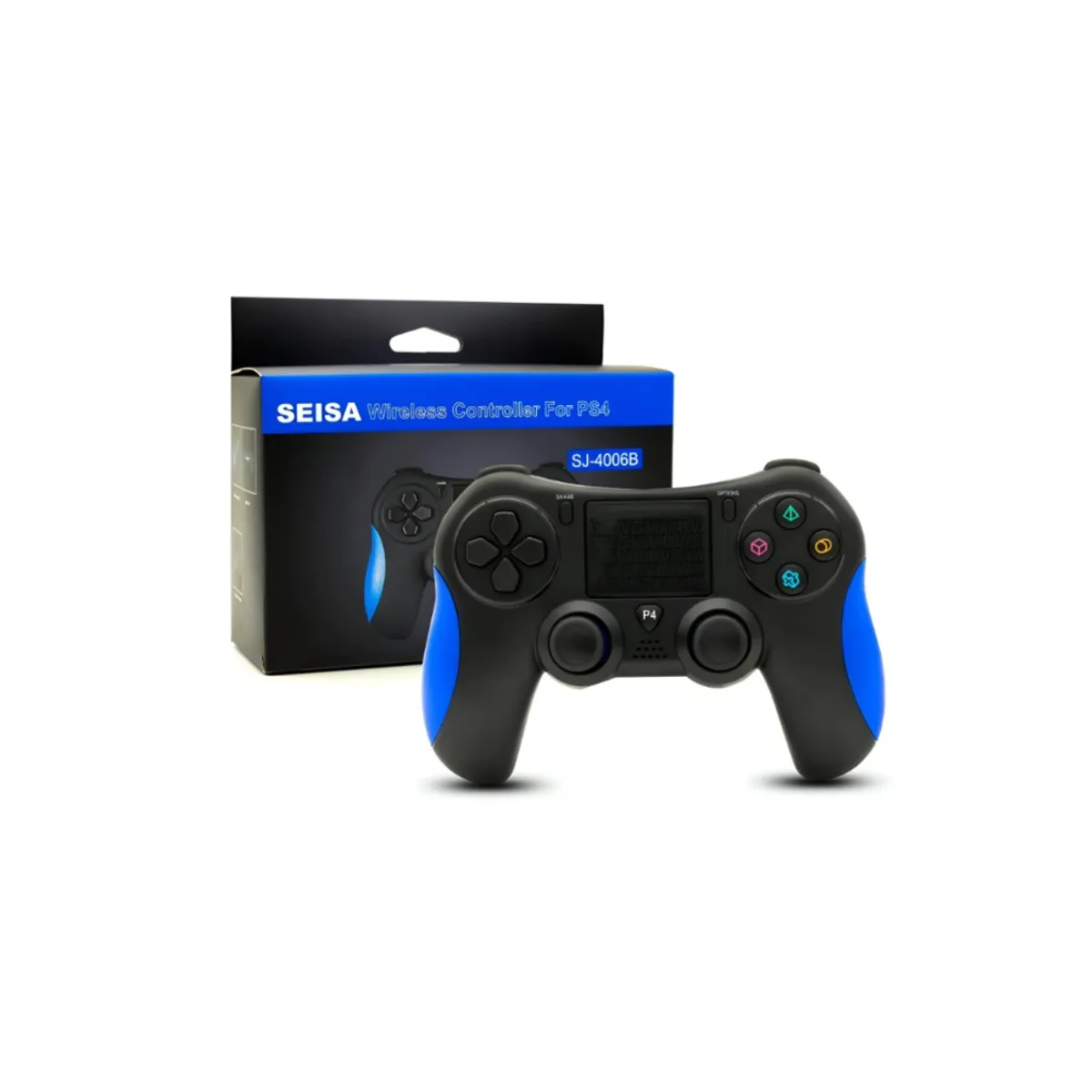 SEISA - Mando para PS4 SJ-4006B Inalámbrico Recargable SEISA
