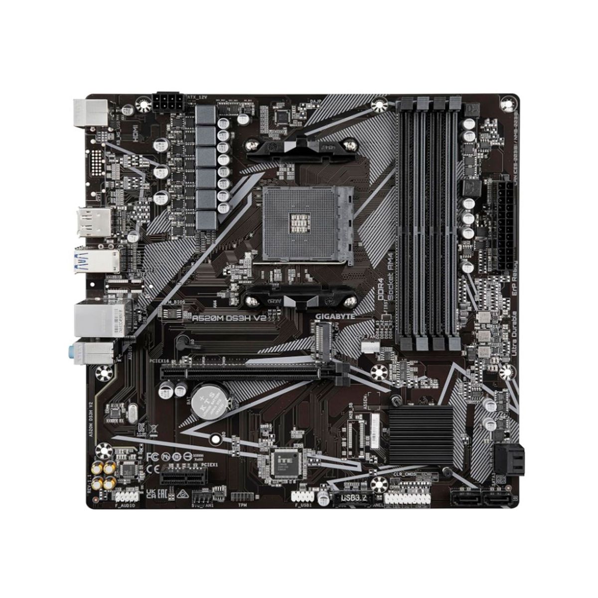 GIGABYTE - PLACA MADRE GIGABYTE CHIPSET AMD A520  AM4 DDR4 PN A520M DS3H V2