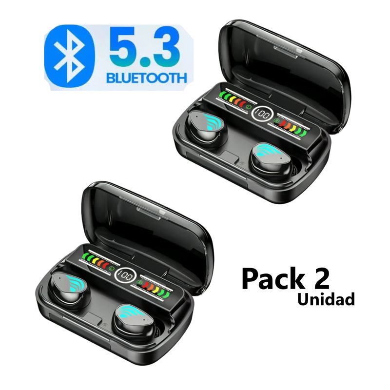 GENERICO - PACK 2 Audifonos M27 v5.3 DURA 24 HORAS