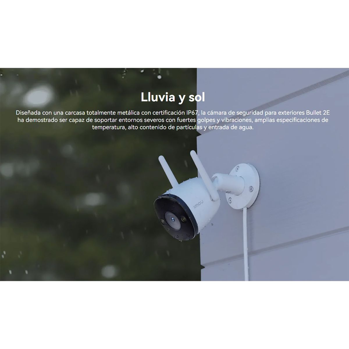 IMOU - Cámara Seguridad WiFi BULLET 2E 5MP Exterior VisiónNocturna con Sirena