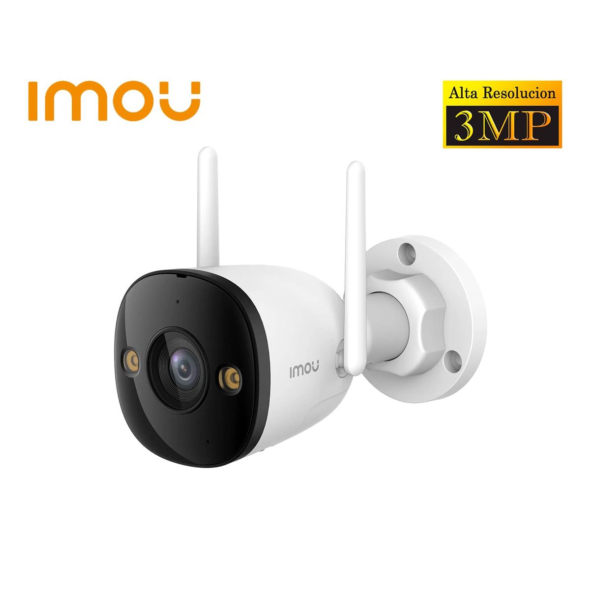 IMOU - Cámara Seguridad WiFi BULLET 2E 3MP Exterior VisiónNocturna conSirena