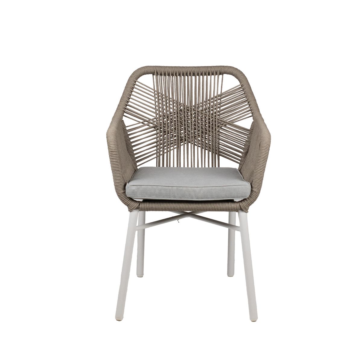NIHM - Silla de Terraza Nora de Rattan Blanco
