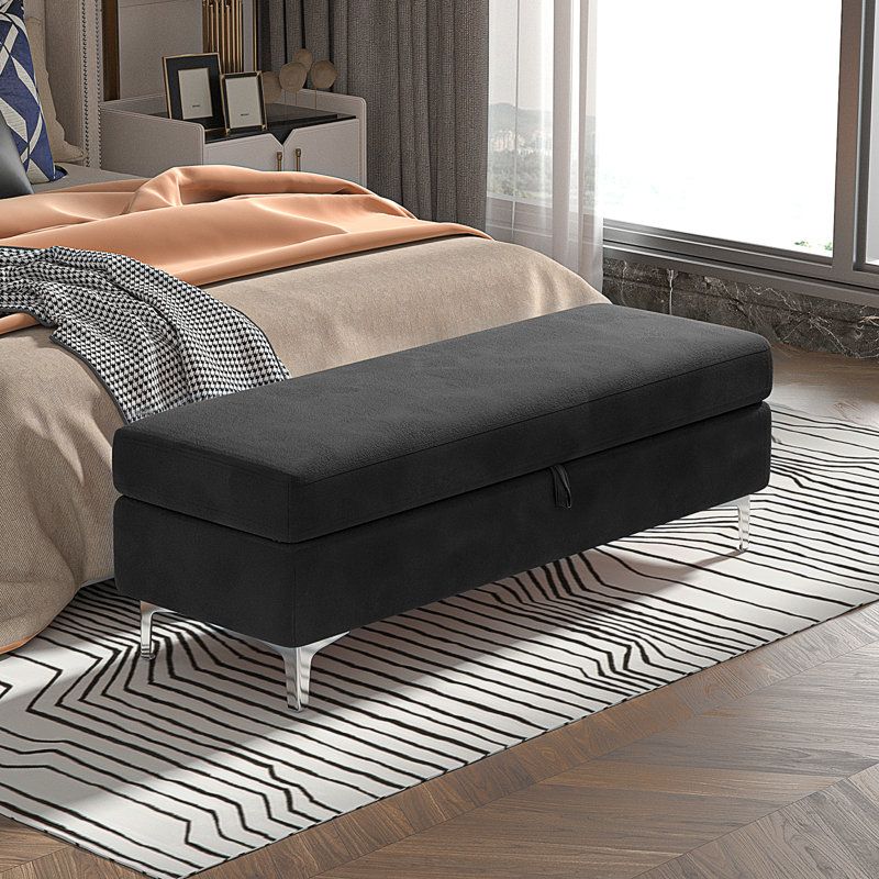 ARTSOFA - Banqueta Baul Floy negro metal