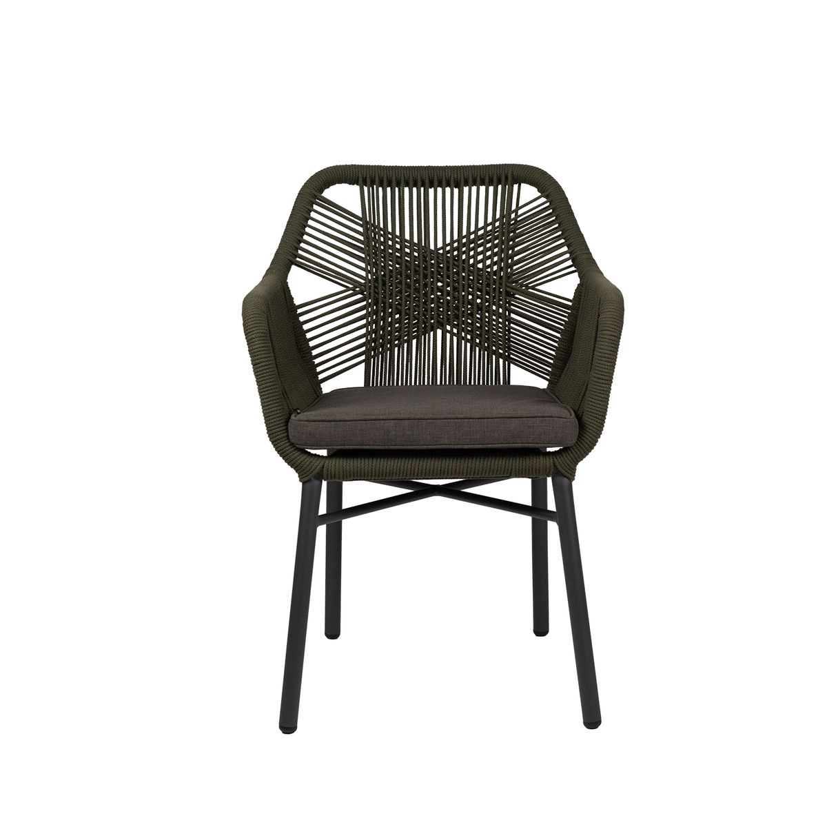 NIHM - Silla de Terraza Nora de Rattan Verde