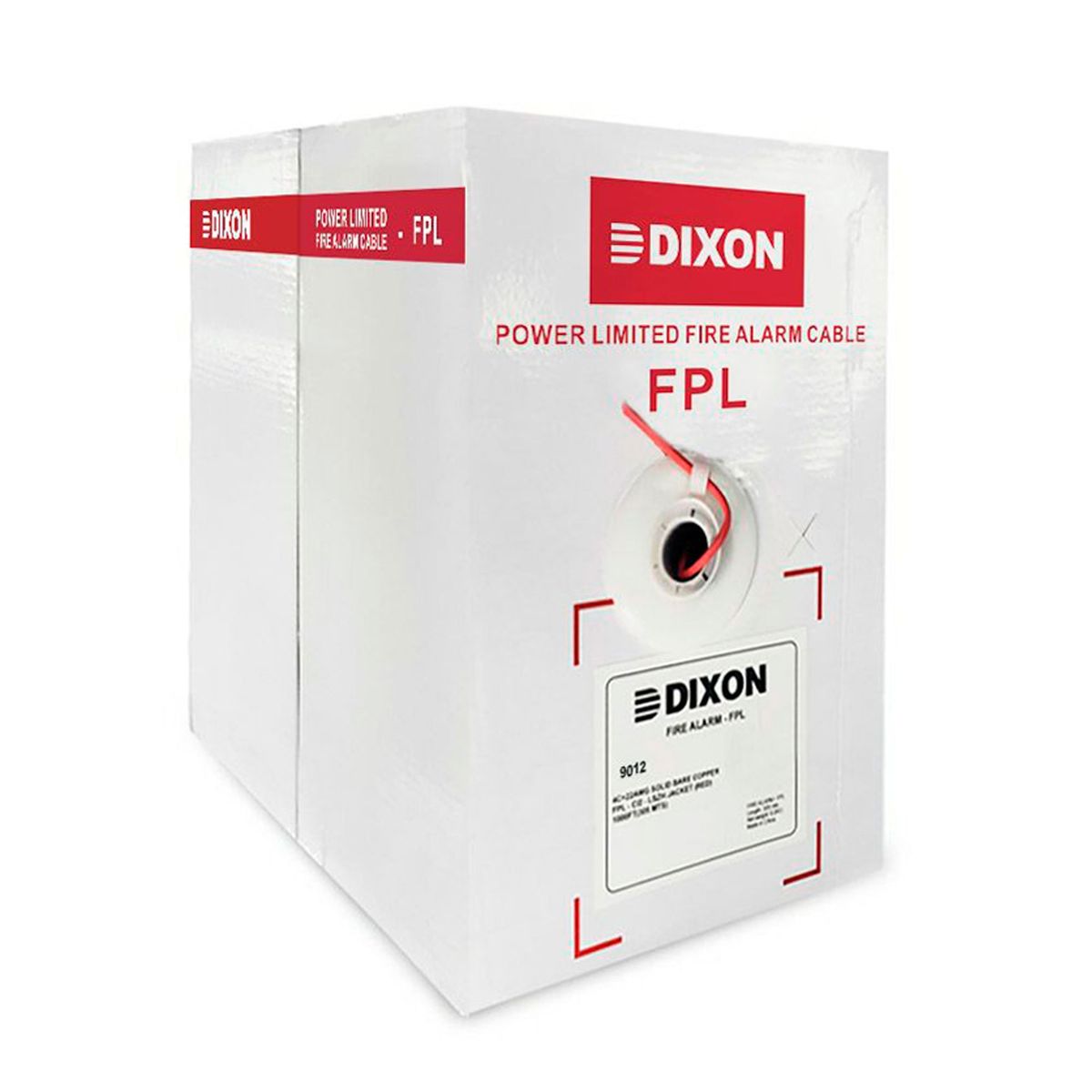 DIXON - CABLE CONTRA INCENDIO DIXON 9012 2X14 AWG 300 METROS ROJO  PN