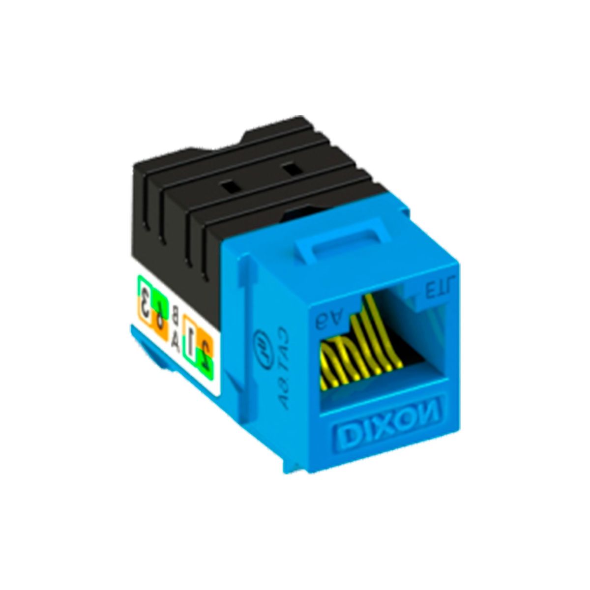 DIXON - JACK RJ-45 DIXON CAT6A DE 23-26 AWG COLOR AZUL PN KJ38-C6A-USBLN