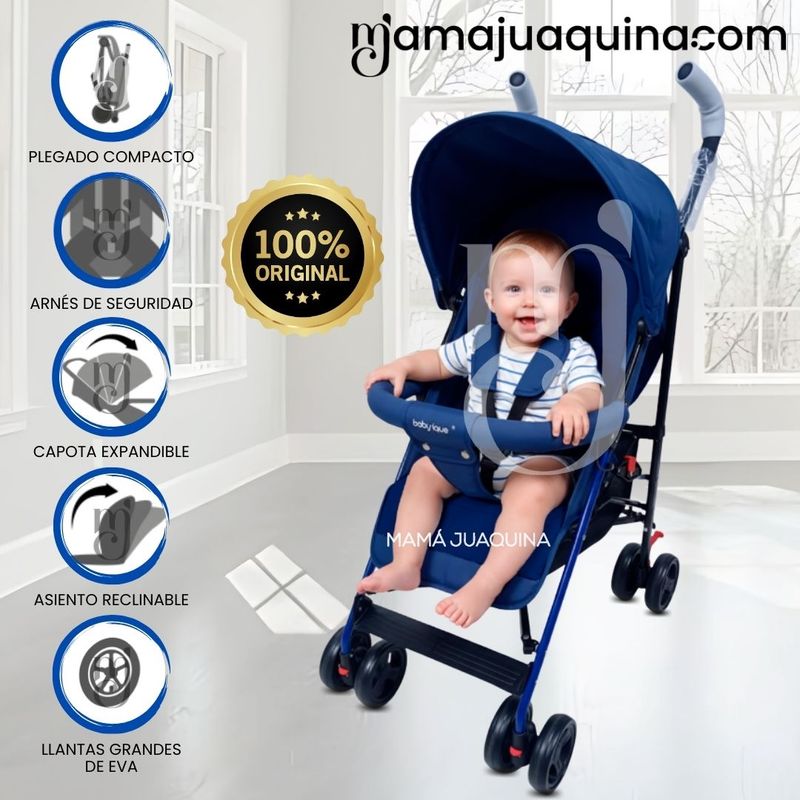 BABY - Coche Bastón con diseño «COPITO» Blue