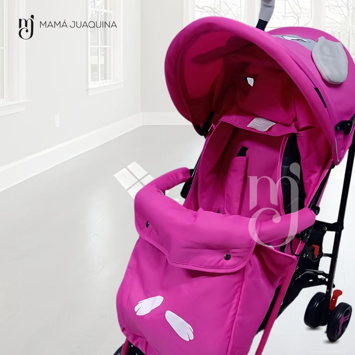 BABY - Coche Bastón con diseño «COPITO» Dark Pink