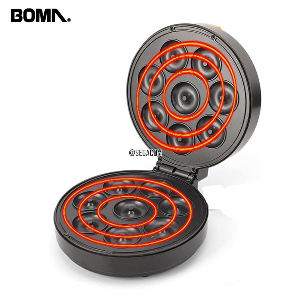 BOMA - Maquina Eléctrica para Hacer Donuts -DONAS- Black