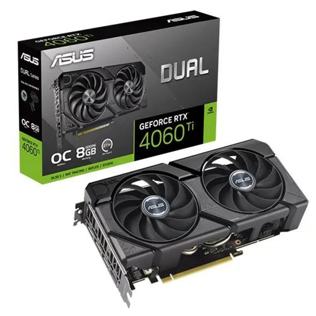 ASUS - TARJETA DE VIDEO ASUS DUAL GEFORCE RTX 4060TI EVO 8GB GDDR6