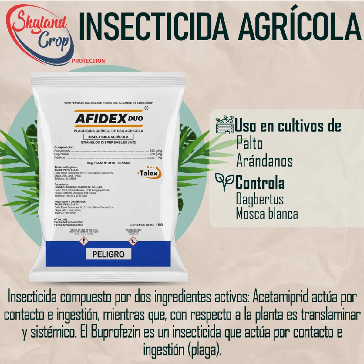 GENERICO - AFIDEX DUO 100gr INSECTICIDA AGRÍCOLA