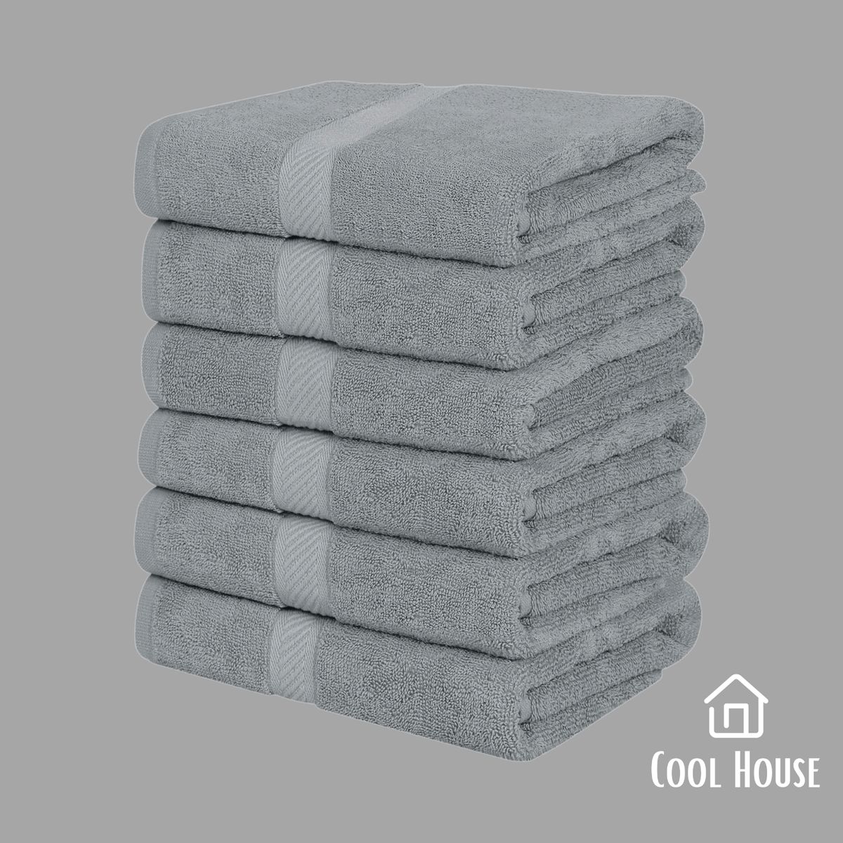 GENERICO - Kit de toallas Cool House Verísima 100% algodón GRIS trío