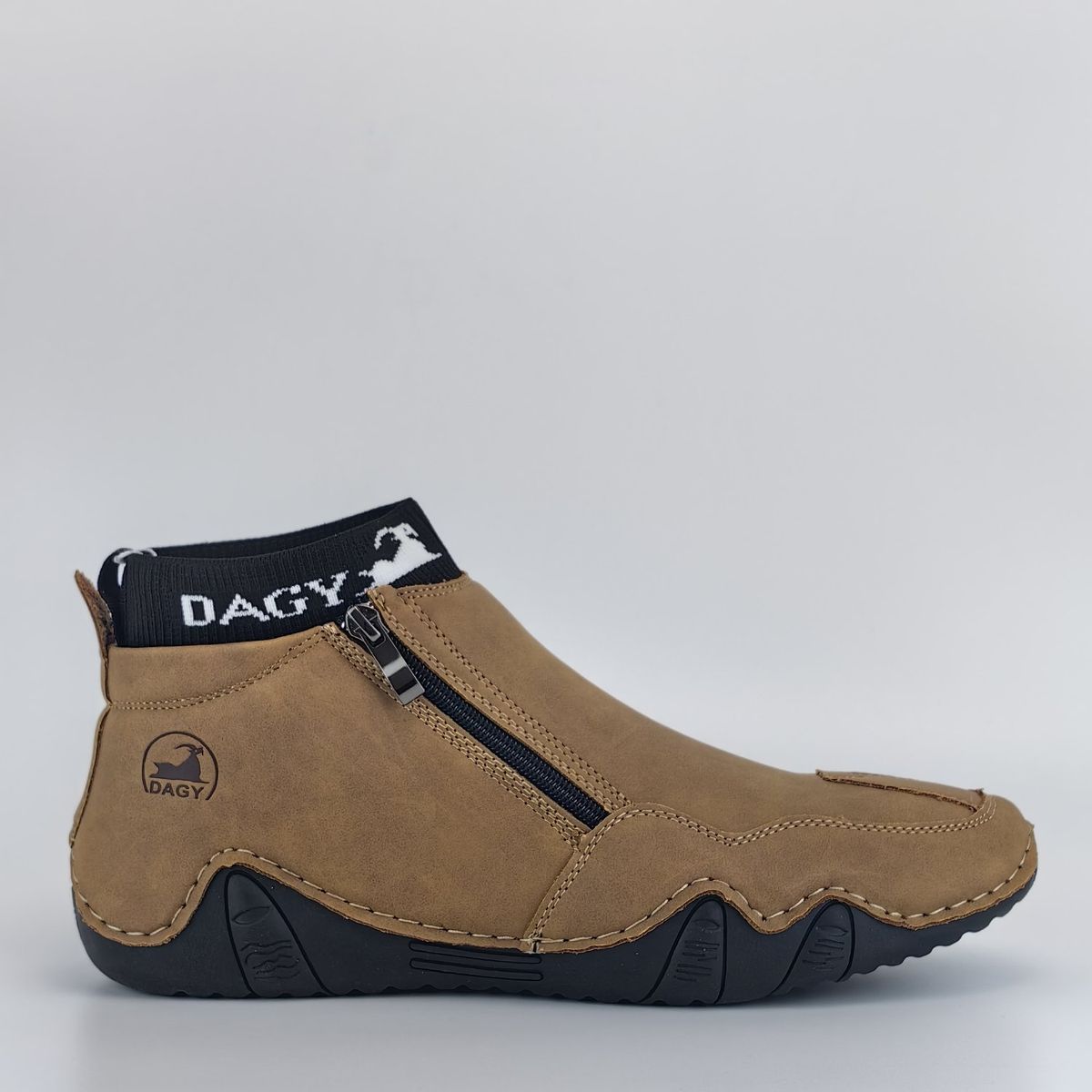 RINODERINA - Botines Casuales Zapatos Para Hombre Cosidos A Mano