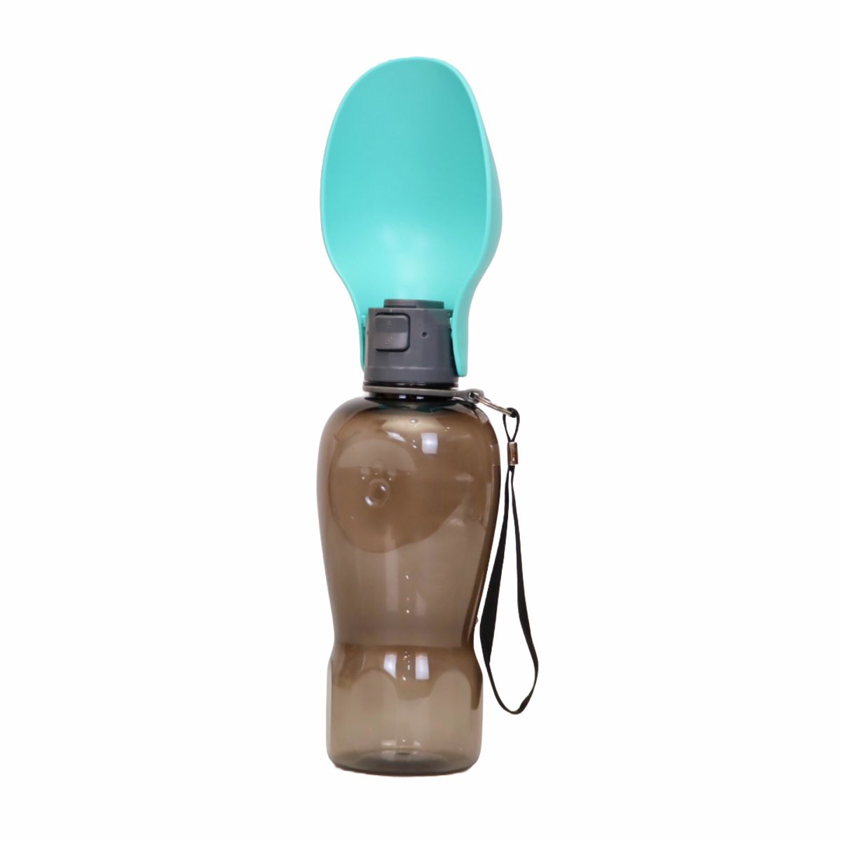 GENERICO - BOTELLA PARA PERROS PORTÁTIL Y CON CORREA - BEBEDERO VERDE