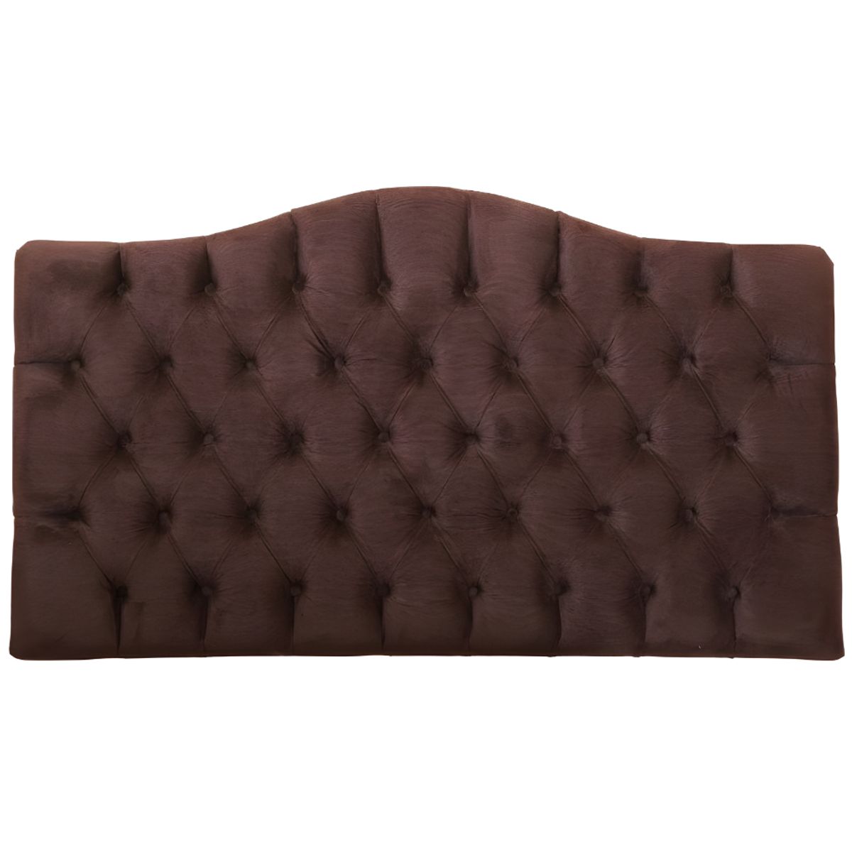 HOGAR & SPACIOS - HYS CABECERA 2 PLZ REINA CAPITONE MARRON OSCURO