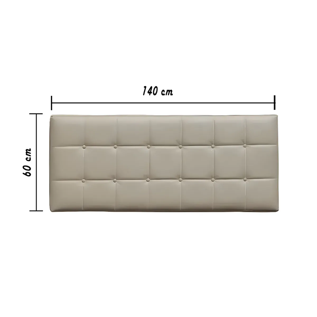 HOGAR & SPACIOS - HYS CABECERA 2 PLZ NORDICO BOTON BEIGE