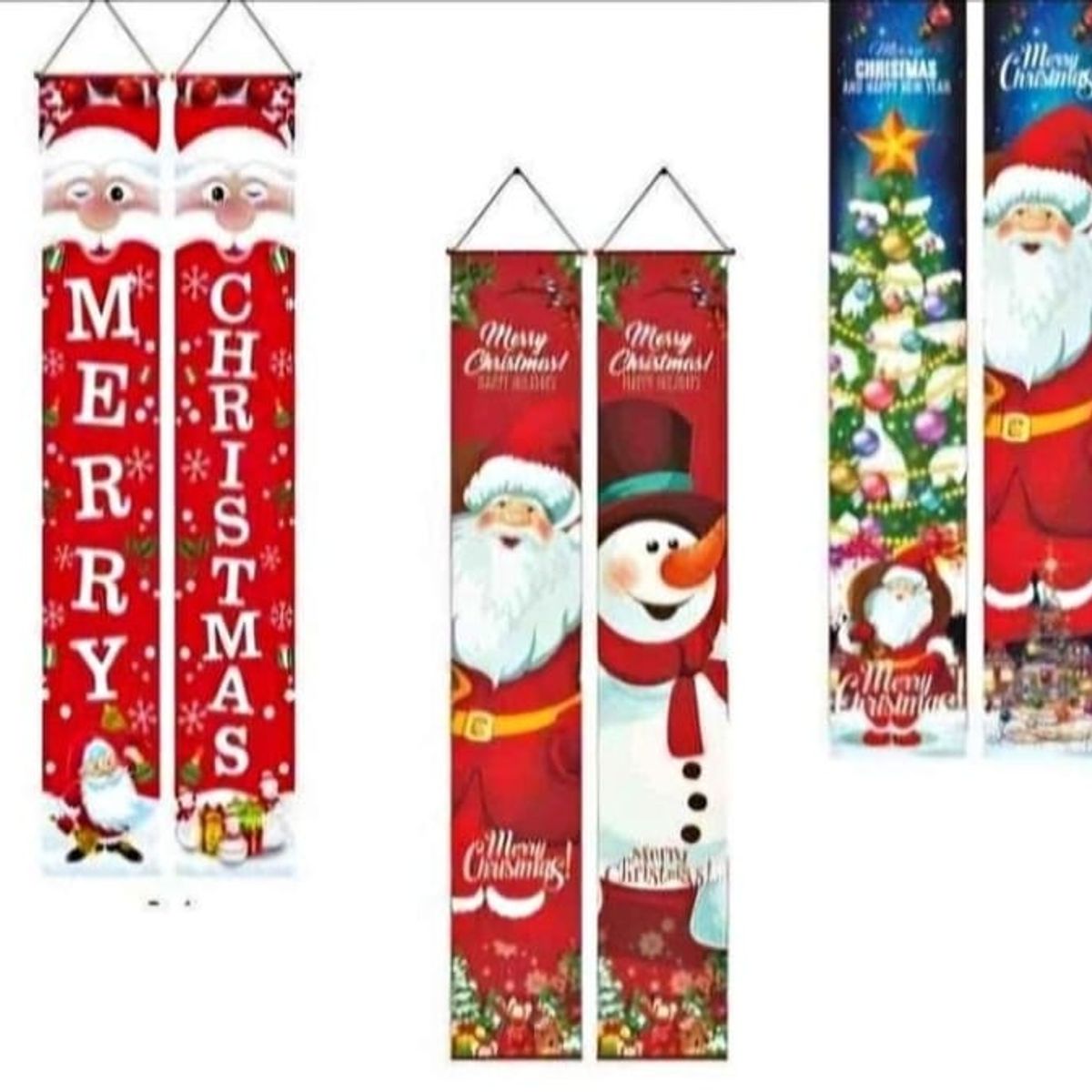 GENERICO - Banderines Colgantes de Navidad X2