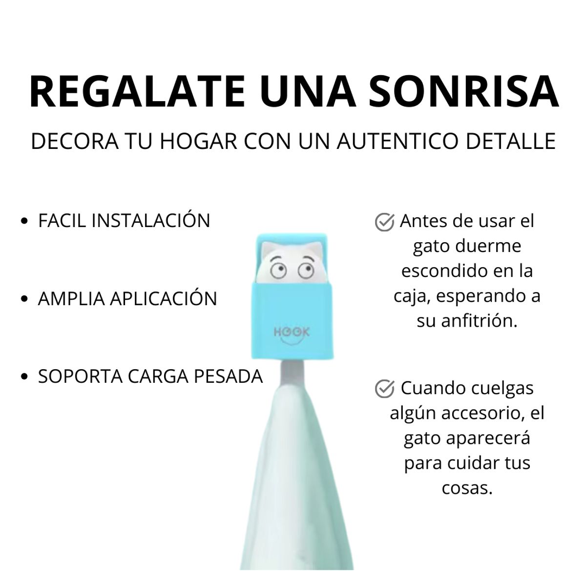 SHEEPBUSTER - Colgador de Pared Gato Azul