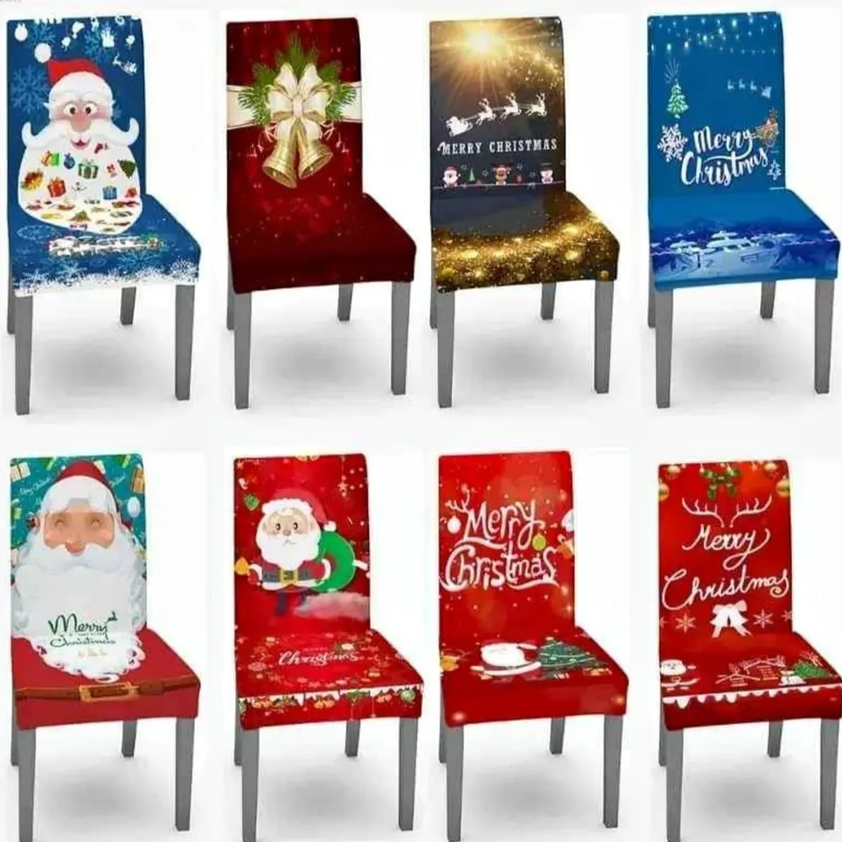 GENERICO - Funda Navideña Para Silla - Modelo al Azar