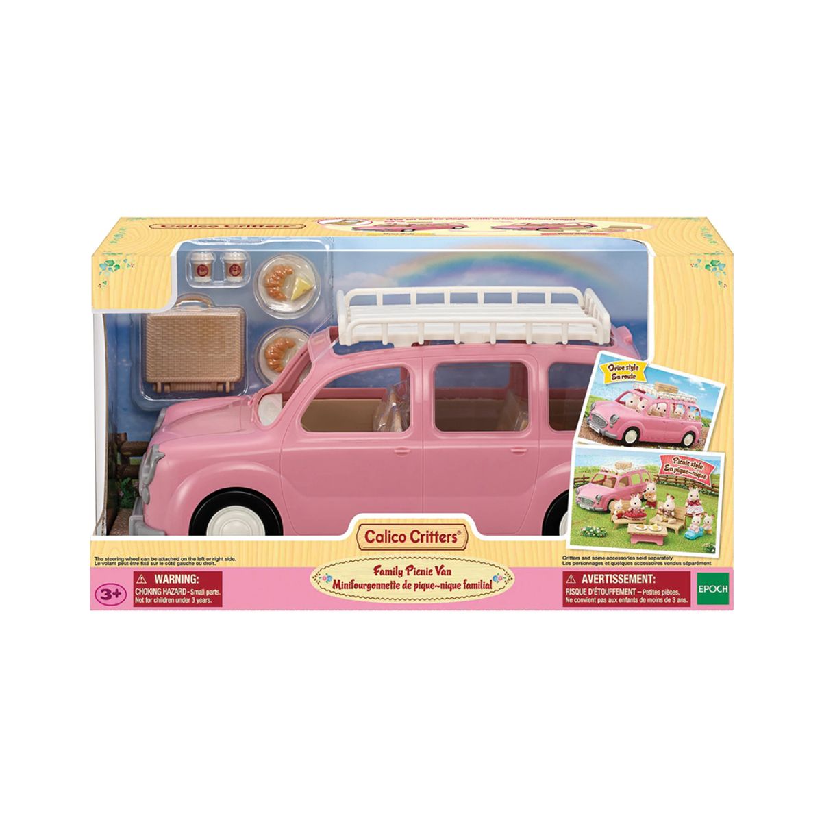 SYLVANIAN FAMILIES - Sylvanian Calico Critters Van Rosado Familiar Paseo