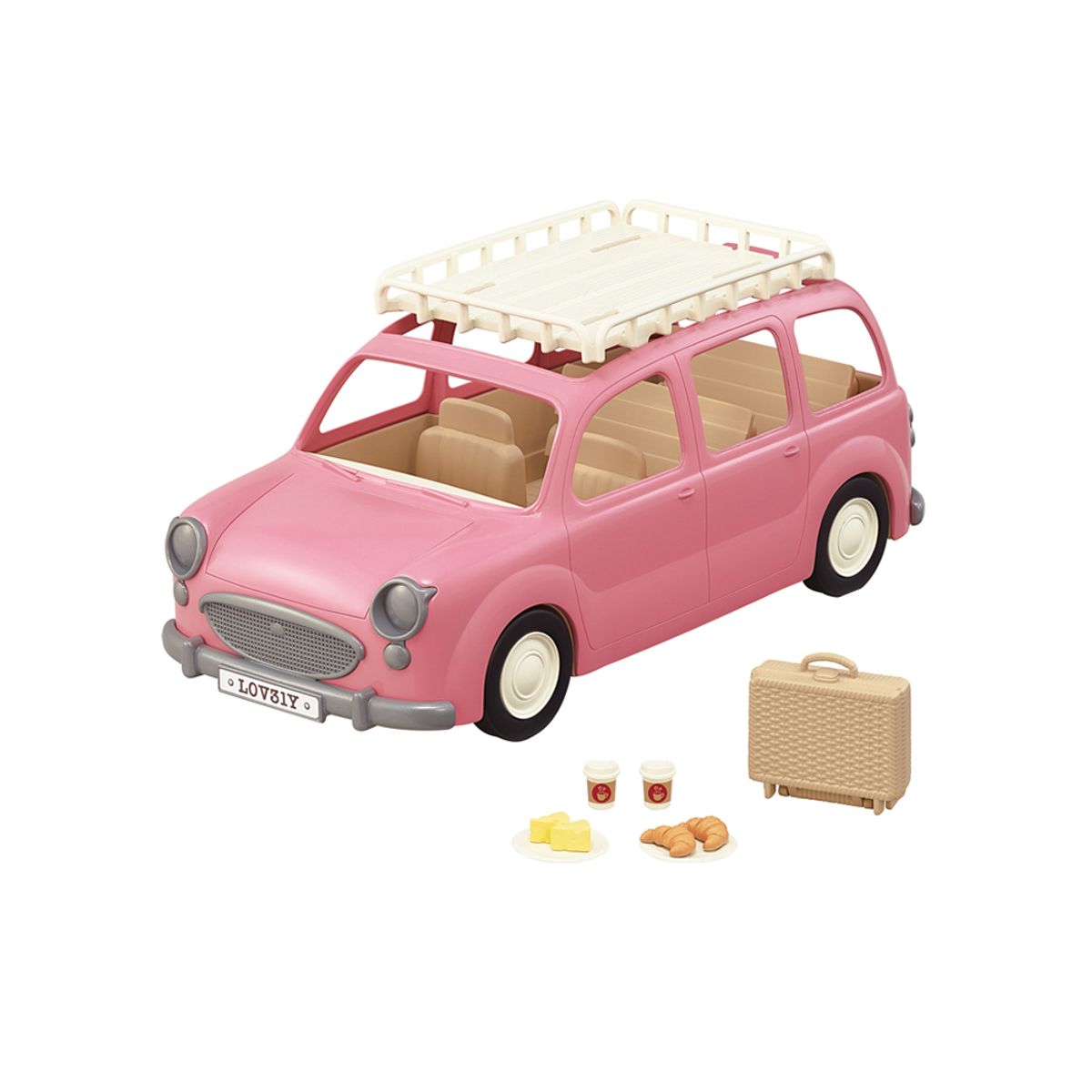 SYLVANIAN FAMILIES - Sylvanian Calico Critters Van Rosado Familiar Paseo