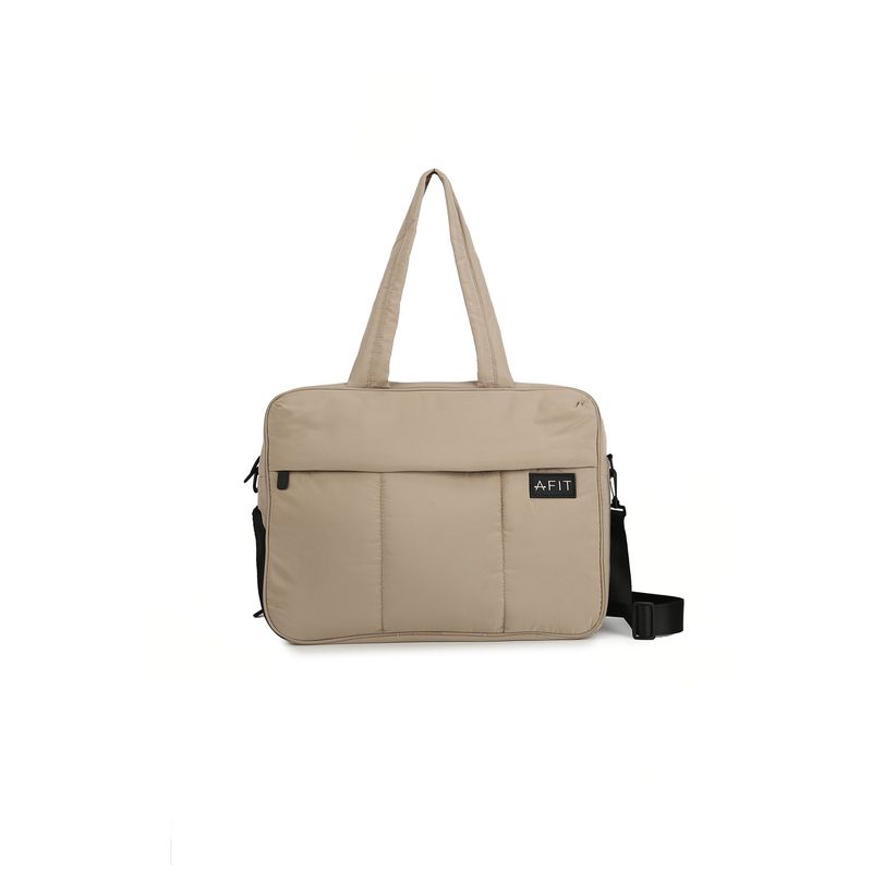 AFIT - Bolso deportivo buffer color topo gym and travel soft bag