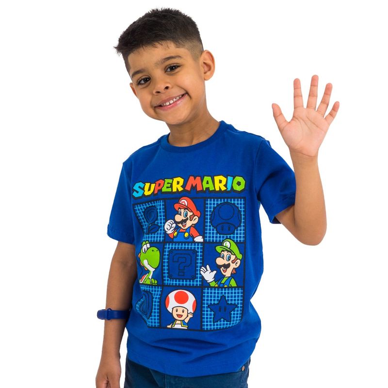 NINTENDO - POLO BAS MC NIÑOM MARIO BROS AZUL