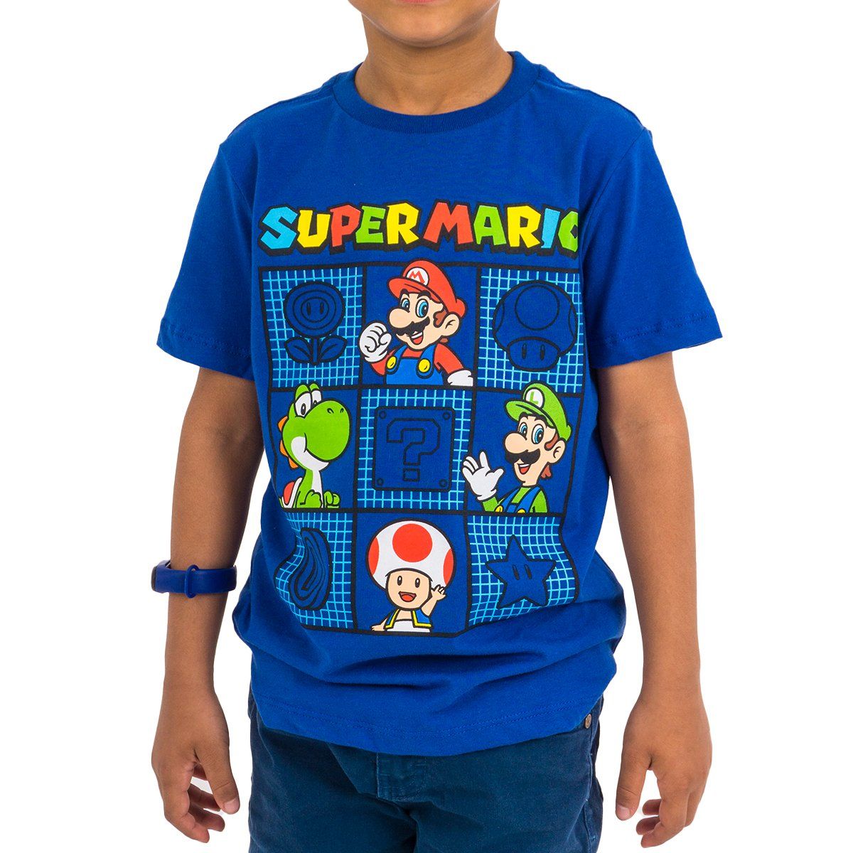NINTENDO - POLO BAS MC NIÑOM MARIO BROS AZUL
